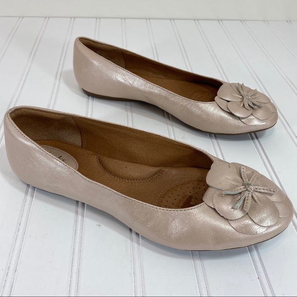 Clarks Aldea blush leather ballet flats - Picture 4 of 6